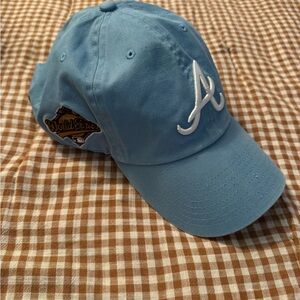 Blue Baseball Cap with White Logo